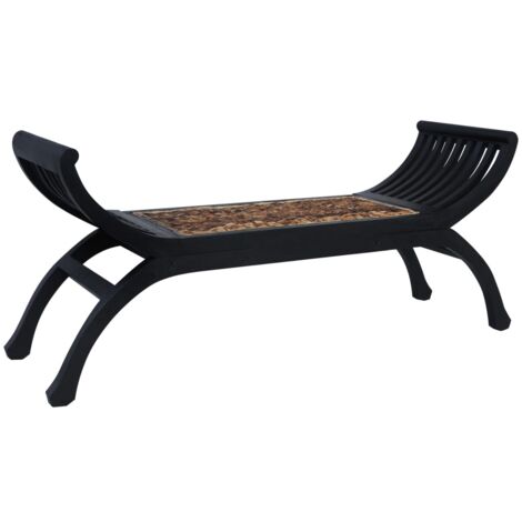 Banc 120 cm Marron foncé Abaca