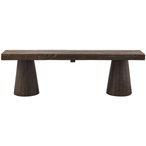 Banc 150x30x45 cm en bois de manguier marron foncé