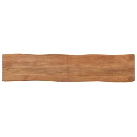 Banc 160 cm bois d'acacia massif et acier CFW197022