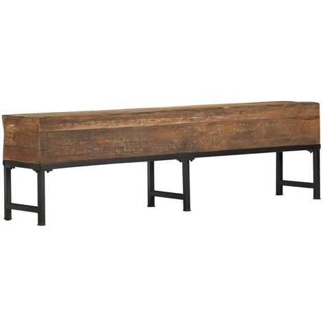 Banc Bois de Récupération Massif Couloir Entrée Salon Maison 120/160 cm vidaXL