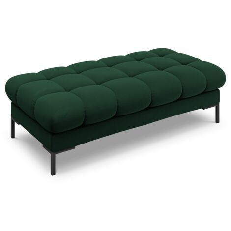 Banc 2 places en velours vert bouteille