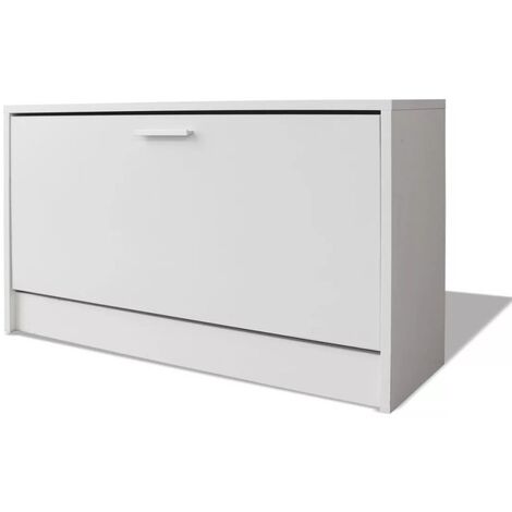 Banc à chaussures 80 x 24x45 Blanc