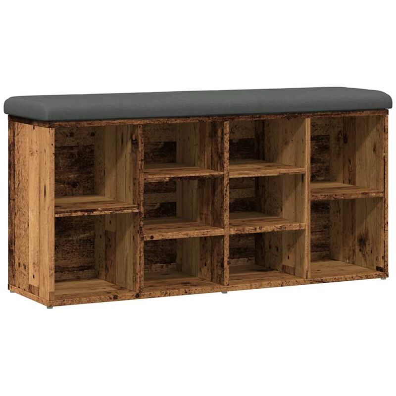Vidaxl - Banc à chaussures vieux bois 102x32x50 cm bois d'ingénierie