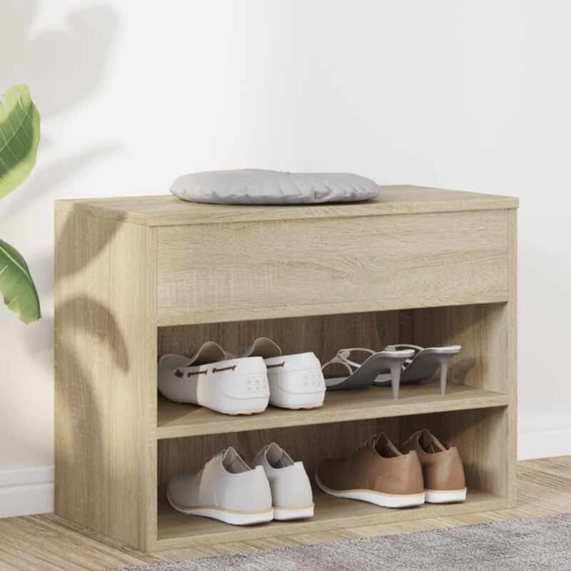 Vidaxl - Banc à chaussures Chêne sonoma 60x30x45 cm Bois d'ingénierie