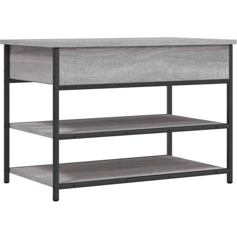 Vidaxl - Banc à chaussures sonoma gris 70x42,5x50 cm bois d'ingénierie