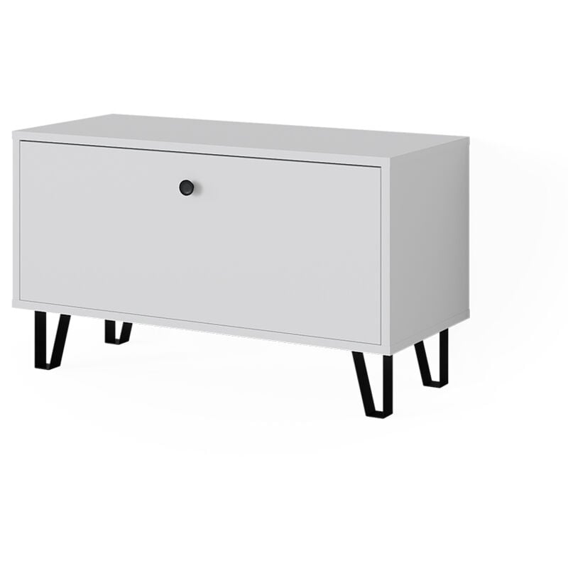Banc à chaussures Siri, Blanc, 80x46cm, Vicco
