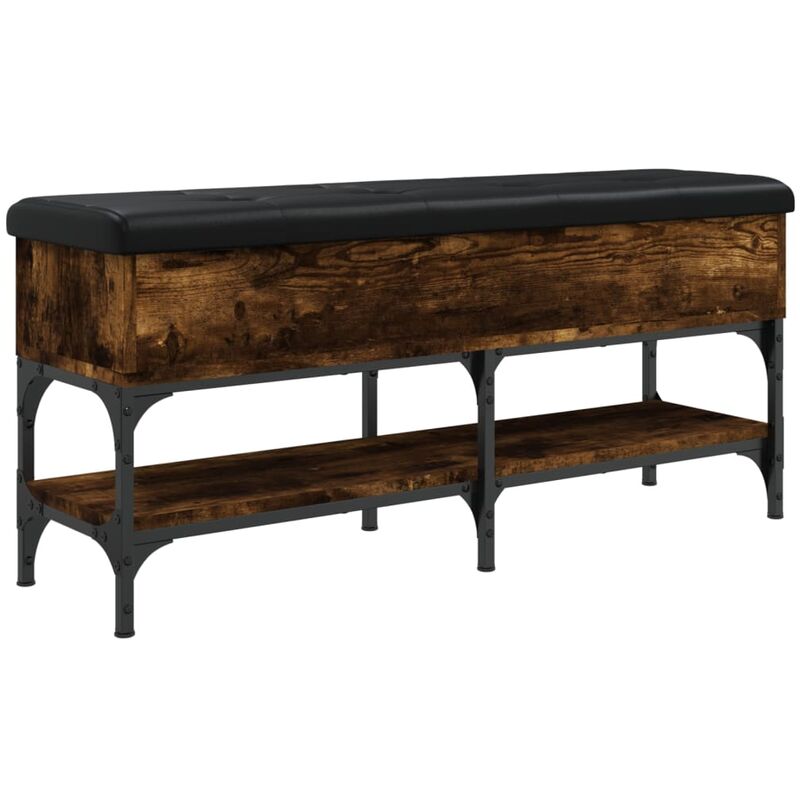 Vidaxl - Banc à chaussures chêne fumé 102x32x45 cm bois d'ingénierie