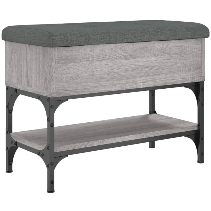 Vidaxl - Banc à chaussures sonoma gris 62x32x45 cm bois d'ingénierie