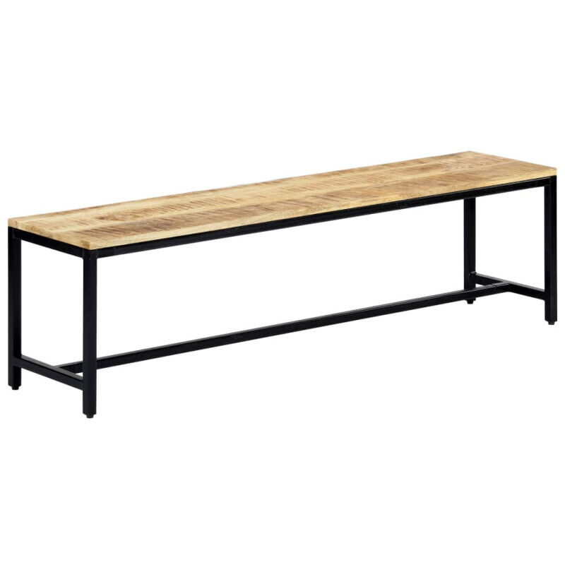 Banc à dîner 160 cm Bois de manguier massif brut vidaXL