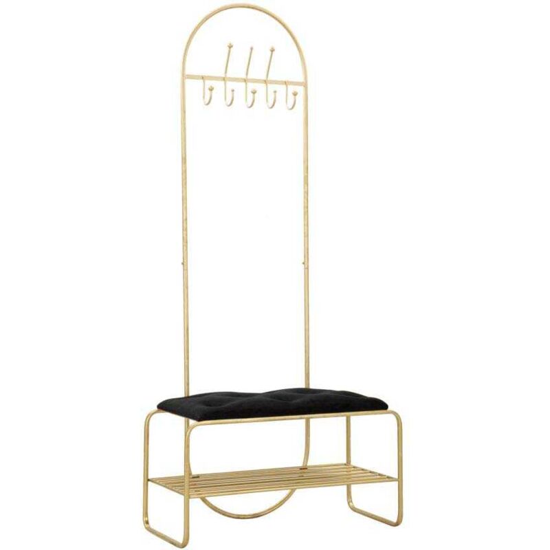 Mauroferretti - Porte manteau en métal avec banc intégré 80 x 38.5 x 180 cm