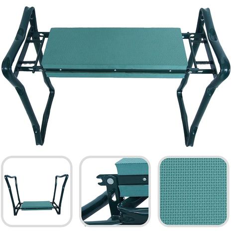 Banc Agenouilloir De Jardin Siege De Jardin Pliable Vert Taille Deployee 62 X 48 X 28 Cm Hp500511