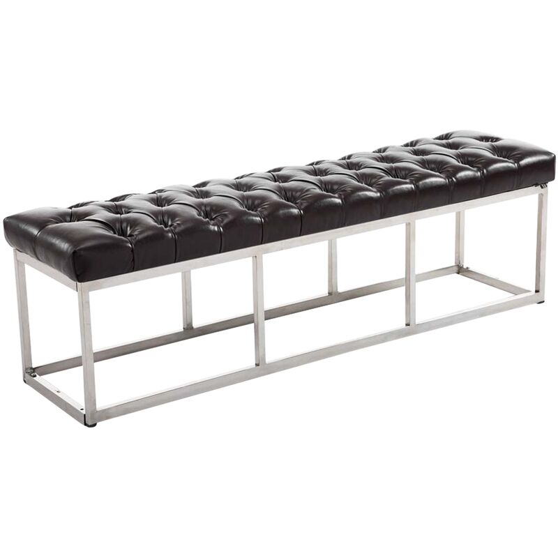 Banc Amun E En similicuir Marron 150 cm