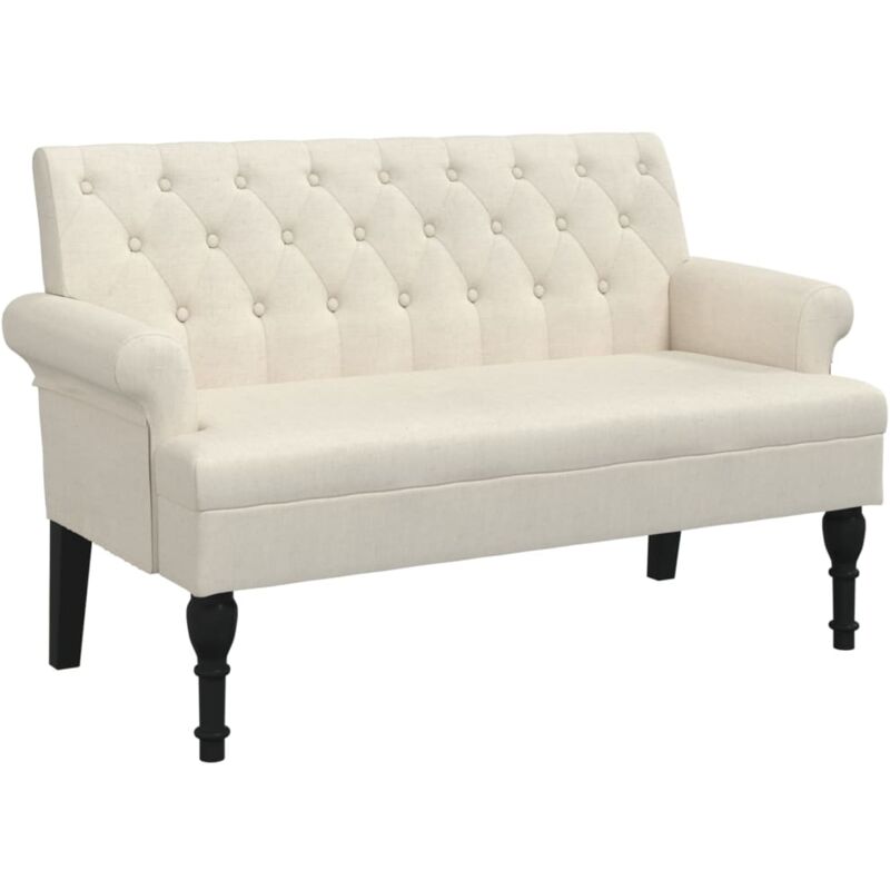 Vidaxl - Banc avec dossier 120x62x75,5 cm lin