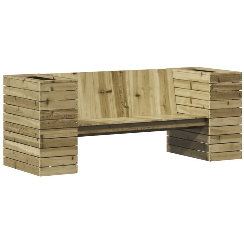 Vidaxl - Banc avec jardinières 167,5x60x65 cm bois de pin imprégné