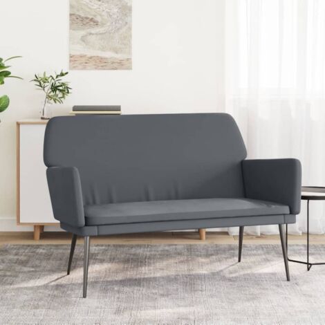 Banc - Banc de salon - Banc de table Gris foncé 108x79x79 cm Velours BV657327 - BonneVie