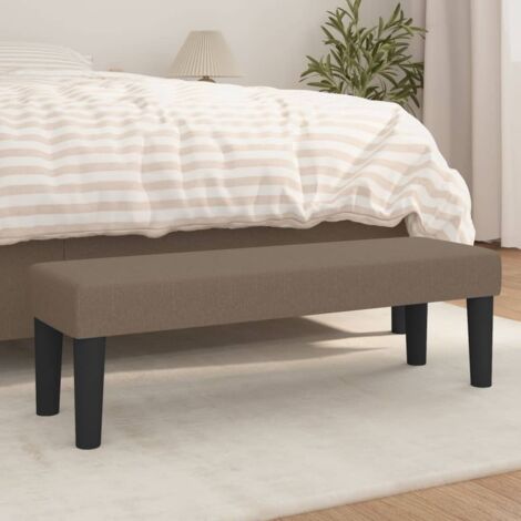 Banc - Banc de salon Banc de table Taupe 100x30x30 cm Tissu BV208802 - BonneVie