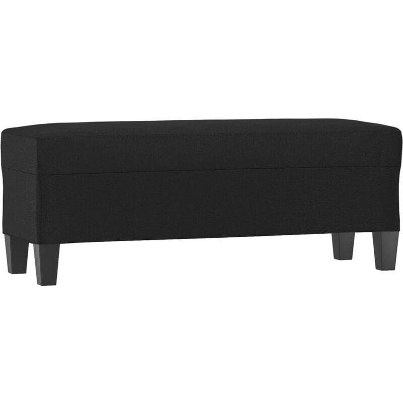 Banc banquette 100 x 35 x 41 cm synthétique noir