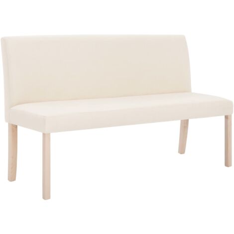 Banc banquette 139,5 cm polyester crème