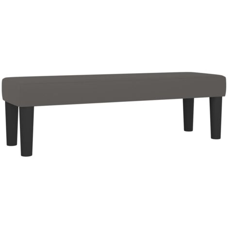 Banc banquette gris 100 x 30 x 30 cm synthétique
