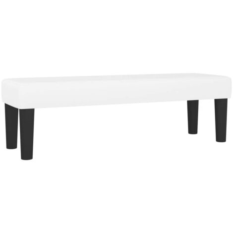 Banc Blanc 100x30x30 cm Similicuir CFW252025