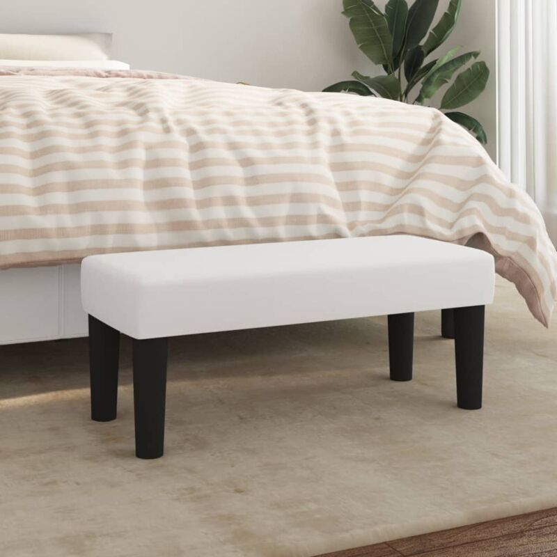 Vidaxl - Banc Blanc 70x30x30 cm Similicuir