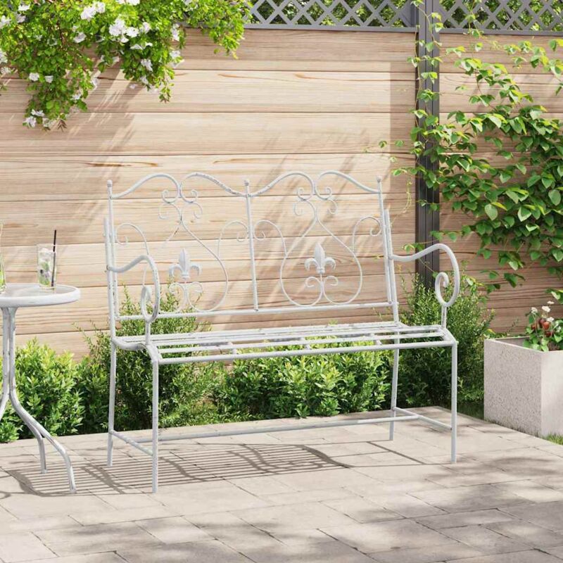 Banc de Blanc 104 x 54 x 93cm Acier