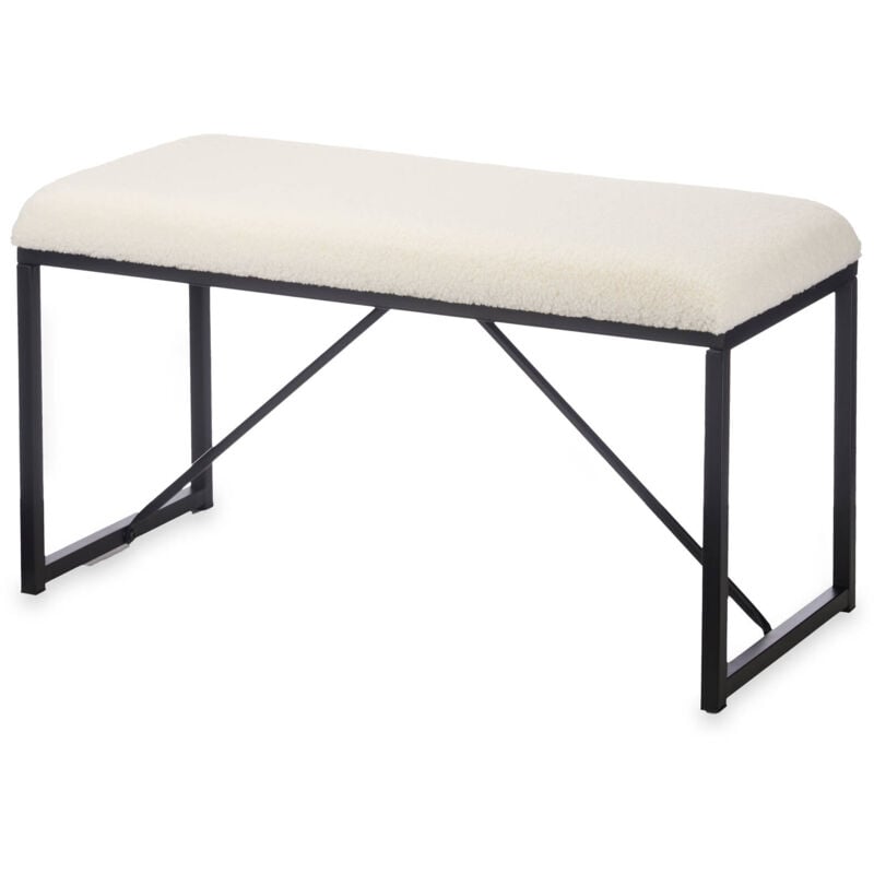 Giftdecor - Banc rembourrée pour l'entrée Teddy, 38 x 81 x 42 cm