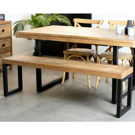 Banc bois recyclé 155cm BRISBANE