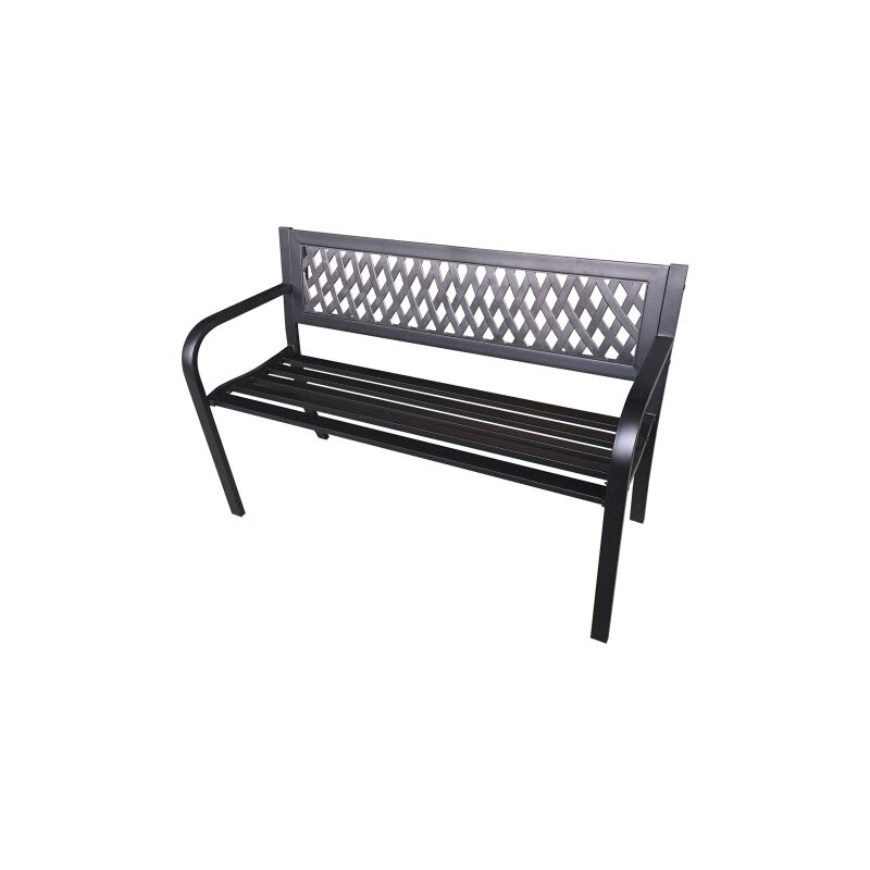 Lifeingarden - Banc borgarino en acier 119x50x75 cm banc pour jardins, parcs et espaces verts