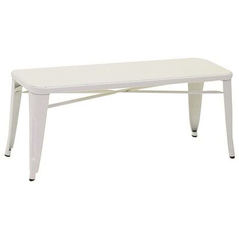 Banc Bristol en fer blanc