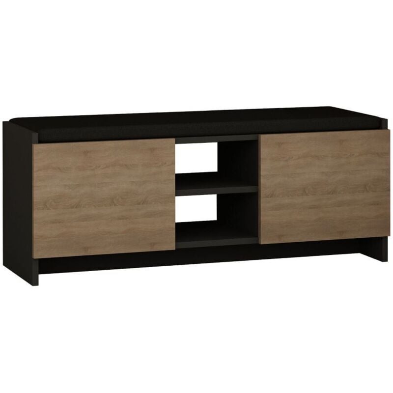 Cotecosy - calicosy - Banc chaussures 2 portes et 2 niches L110 cm - Zulla