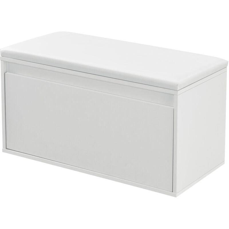 Helloshop26 - Banc à chaussures design avec tiroir meuble pour entrée avec siège rembourré range-chaussures stylé pour 3 paires panneau de particules
