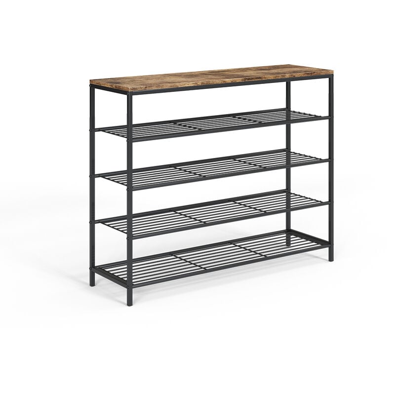 Vicco - Banc pour chaussures Fyrk, Chêne rustique, 100 x 80 cm