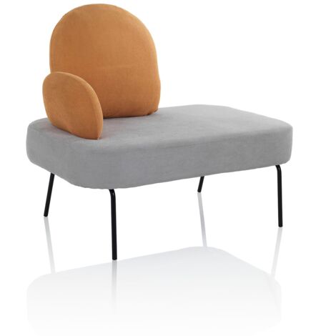 Banc CHESSY gris/jaune