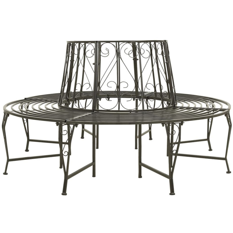 Asupermall - Banc circulaire de jardin 160 cm Acier