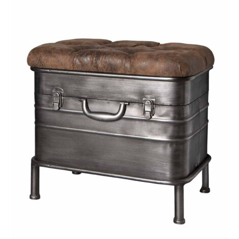 Banc & Coffre de Rangement "Cervin" 51cm Anthracite