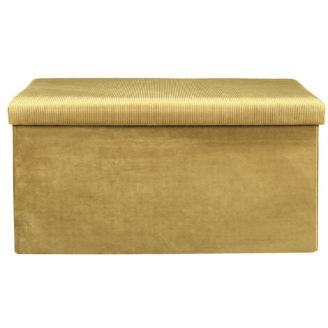 Banc & Coffre de Rangement "Giulia" 77cm Jaune