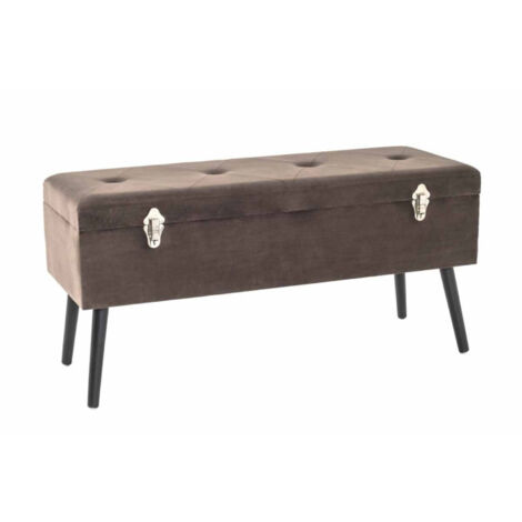 Banc & Coffre de Rangement "Valise" 106cm Taupe