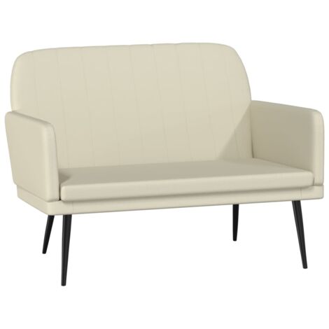 Banc Crème 107x80x81 cm Similicuir vidaXL