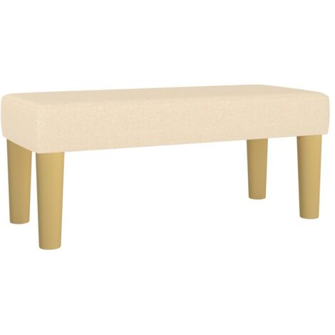 Banc Crème 70x30x30 cm Tissu CFW217287