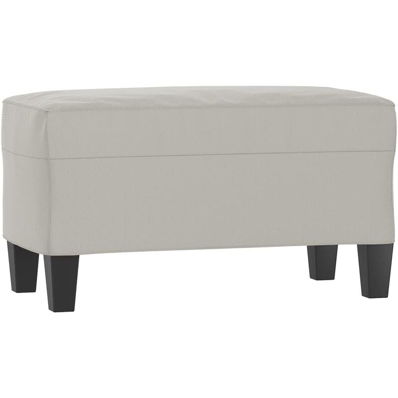 Vidaxl - Banc Gris clair 70x35x41 cm Tissu microfibre