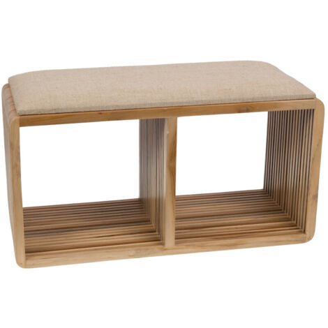 Banc cubes Calopsite Naturel - Amadeus