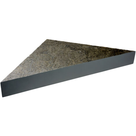 Banc d'angle pour douche en pierre naturelle - coloris ardoise