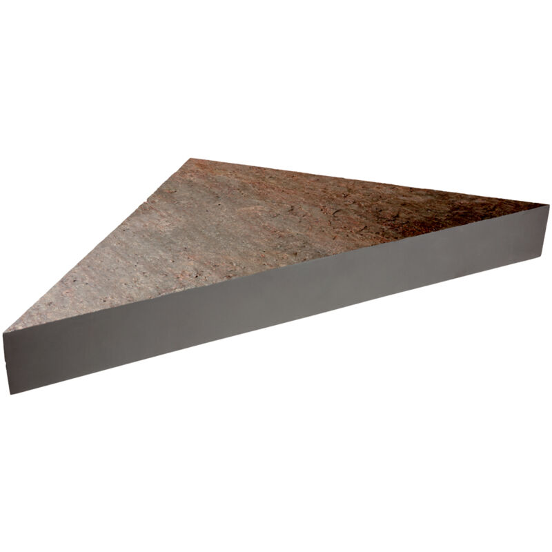 Banc d'angle pour douche en pierre naturelle - coloris cuivre