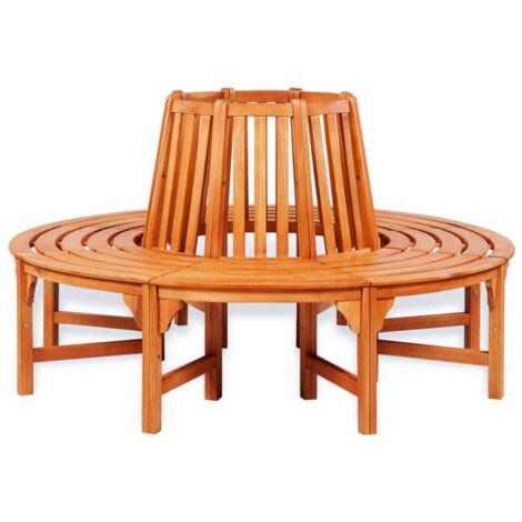 Banc d'arbre  Banc de jardin Banc d'extérieur Banquette Ø 160 cm Bois 52550