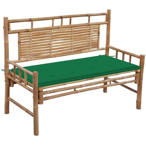 Banc de  avec coussin 120 cm Bambou