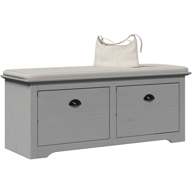 Vidaxl - Banc de couloir bodo gris 114x40x45 cm