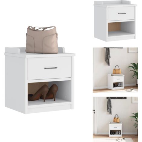 Banc de couloir SANDNES blanc 45x40x50 cm bois de pin massif - Banc De Couloir - Bancs De Couloir - Banc - Banc De Couloir