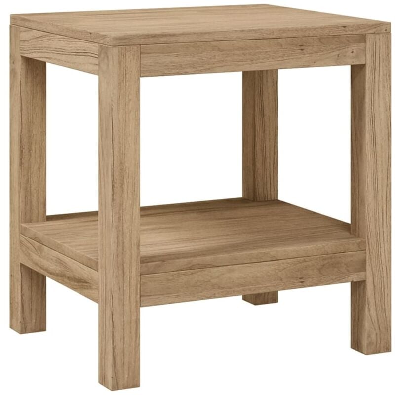 Banc de douche - Meuble de rangement de salle de bain - 45x35x45 cm Bois massif de teck BV733840 - Brun