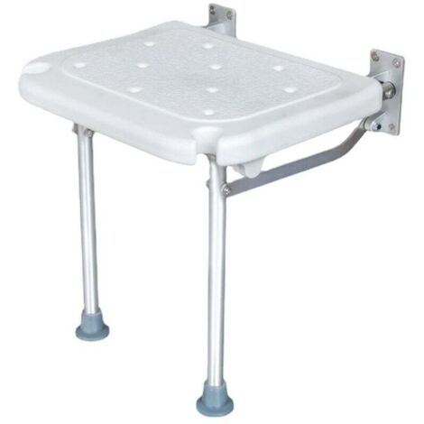 Banc de douche pliant, siège de bain rabattable mural, tabouret de chaise de salle de bain, avec fente pour pomme de douche